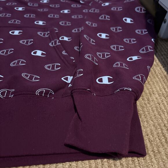 Champion Reverse Weave Hoodie Sweatshirt Men Med Logo Long Sleeve Pocket Thick - Picture 7 of 12